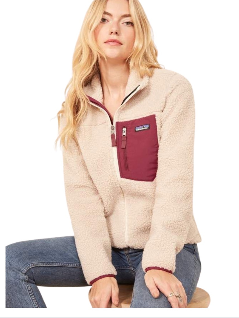 NWOT Patagonia Women’s Classic Retro-X Fleece Jacket XS Natural Plum - Picture 3 of 6